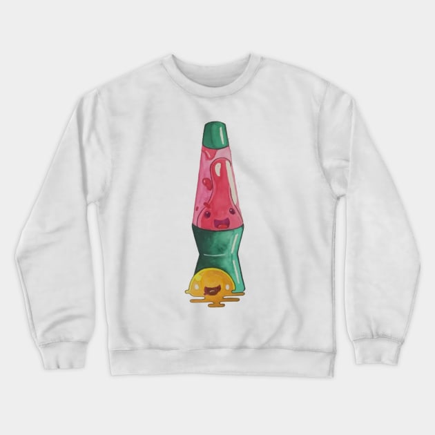 Pink Slime/ Quantum Lava Lamp Crewneck Sweatshirt by AkiYami